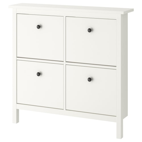 Hemnes shoe cabinet 2024 with 4 compartments